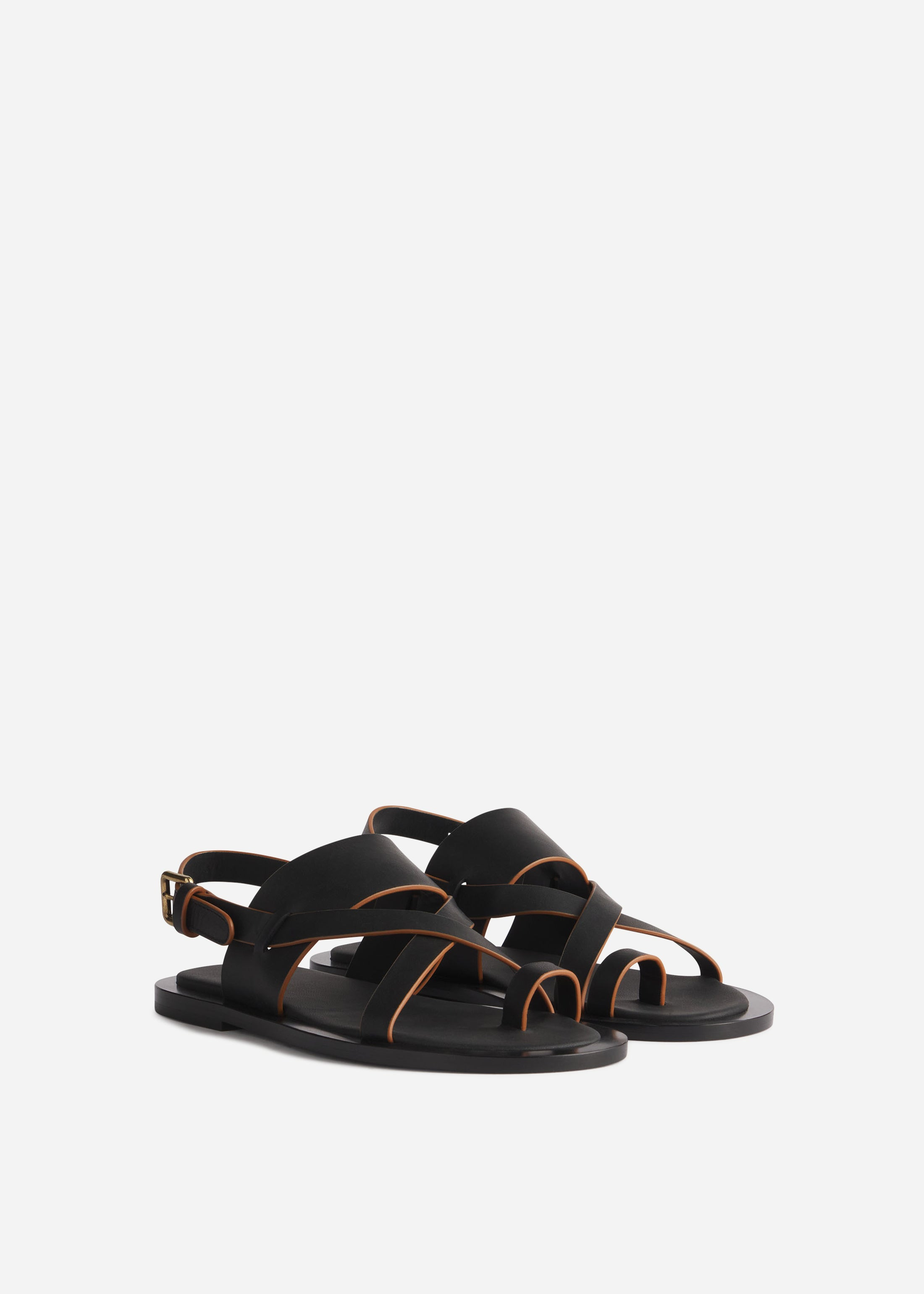 Leather Toe Strap Sandals - 2
