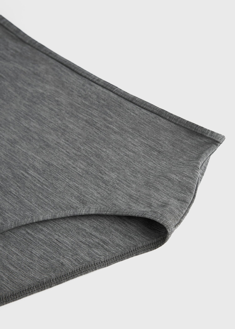 Mid-rise bikini bottoms grey mélange 4