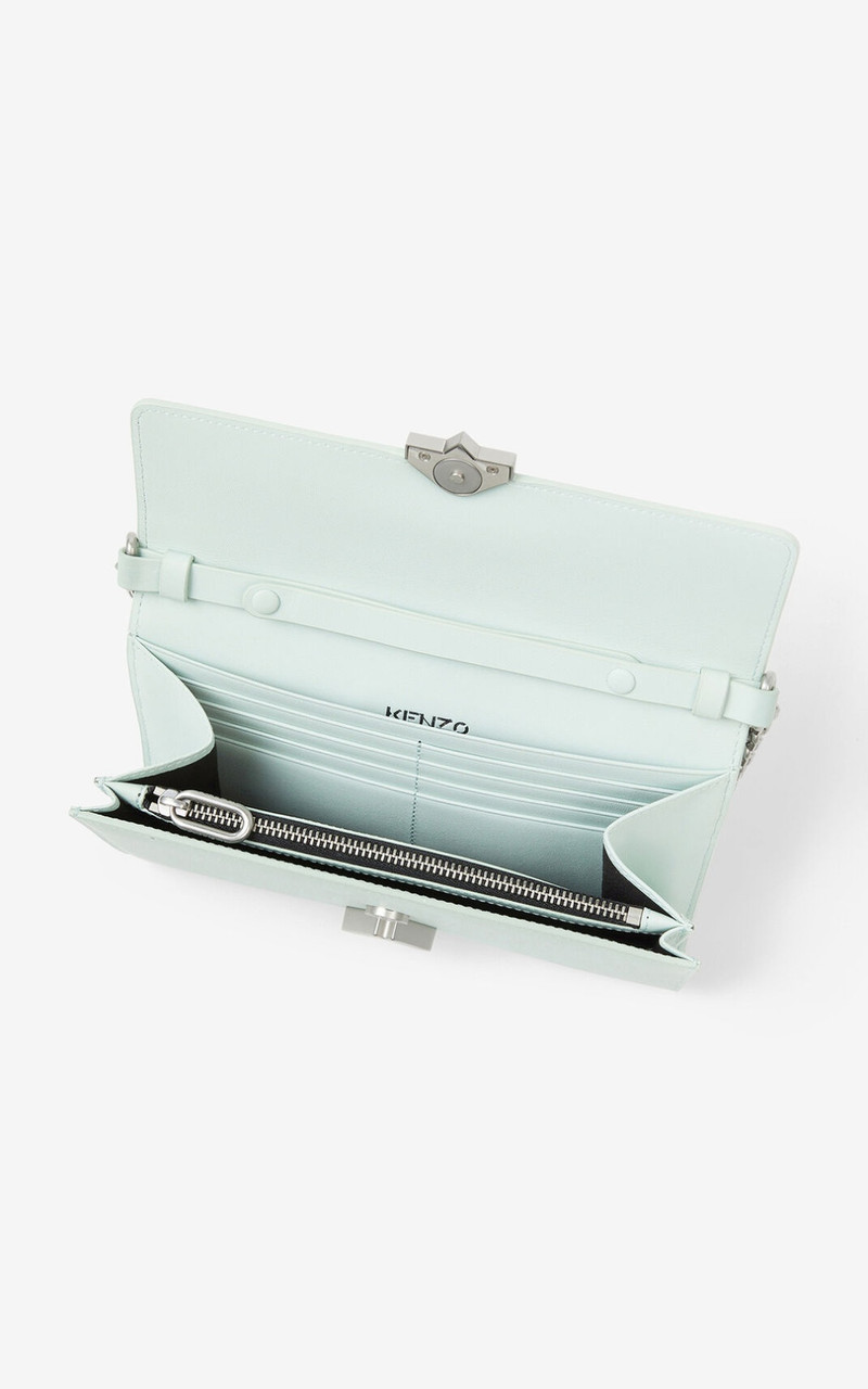 KENZO K leather chain wallet 3