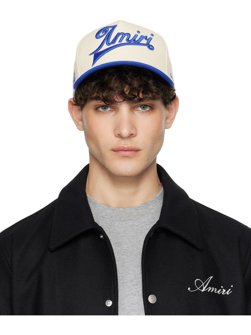 Off-White & Navy 'Amiri' Two Tone Canvas Cap 1