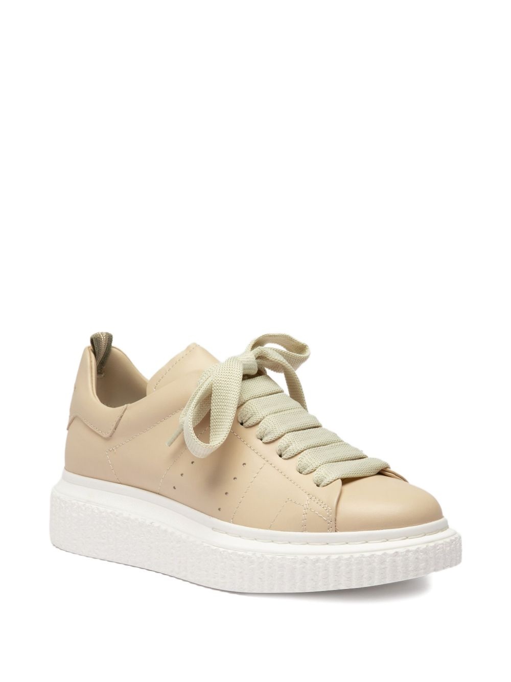 lace-up platform sneakers - 2
