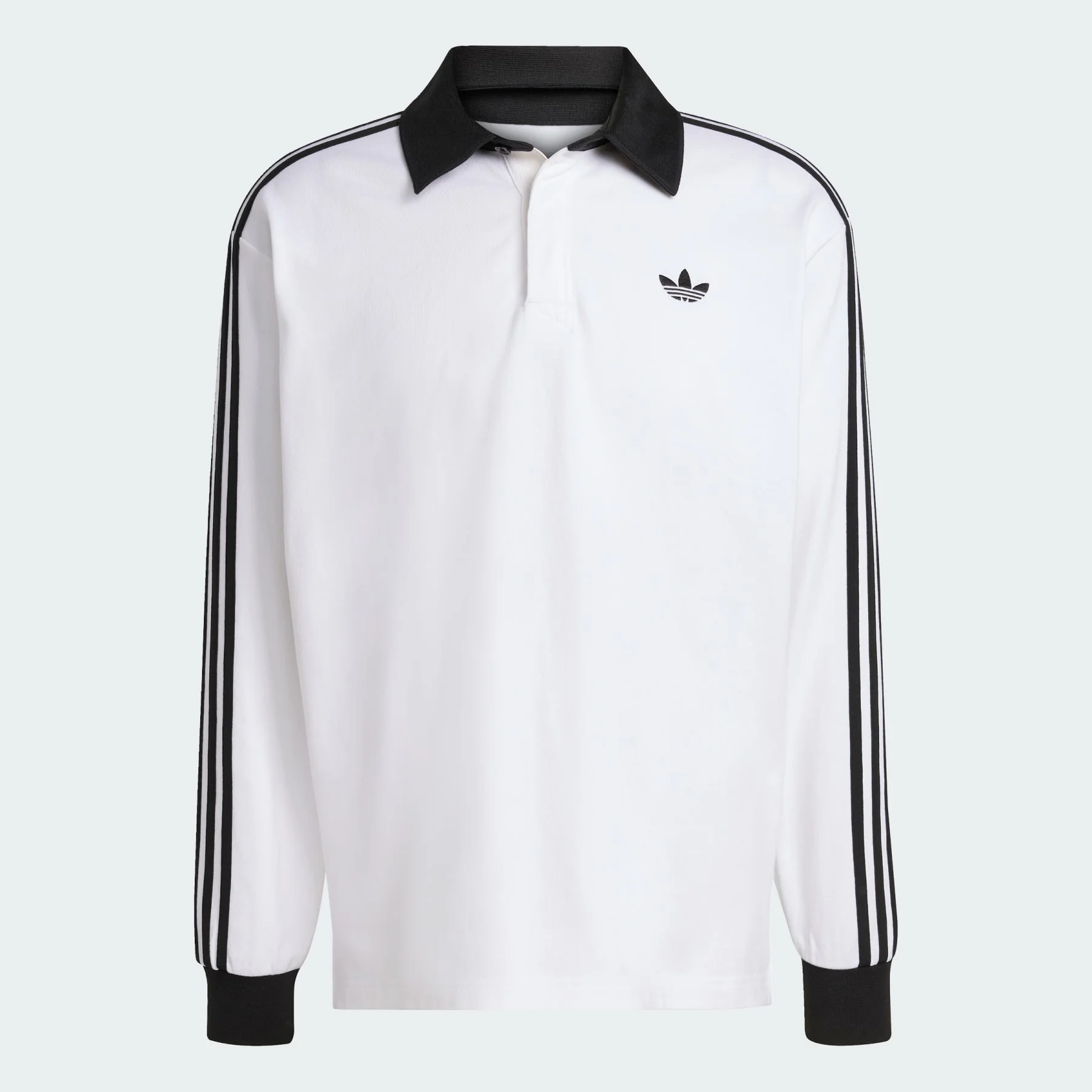3-STRIPES RUGBY LONGSLEEVE POLO - 1