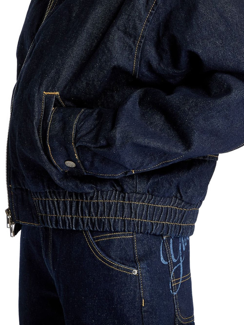 logo-embroidered jacket 6