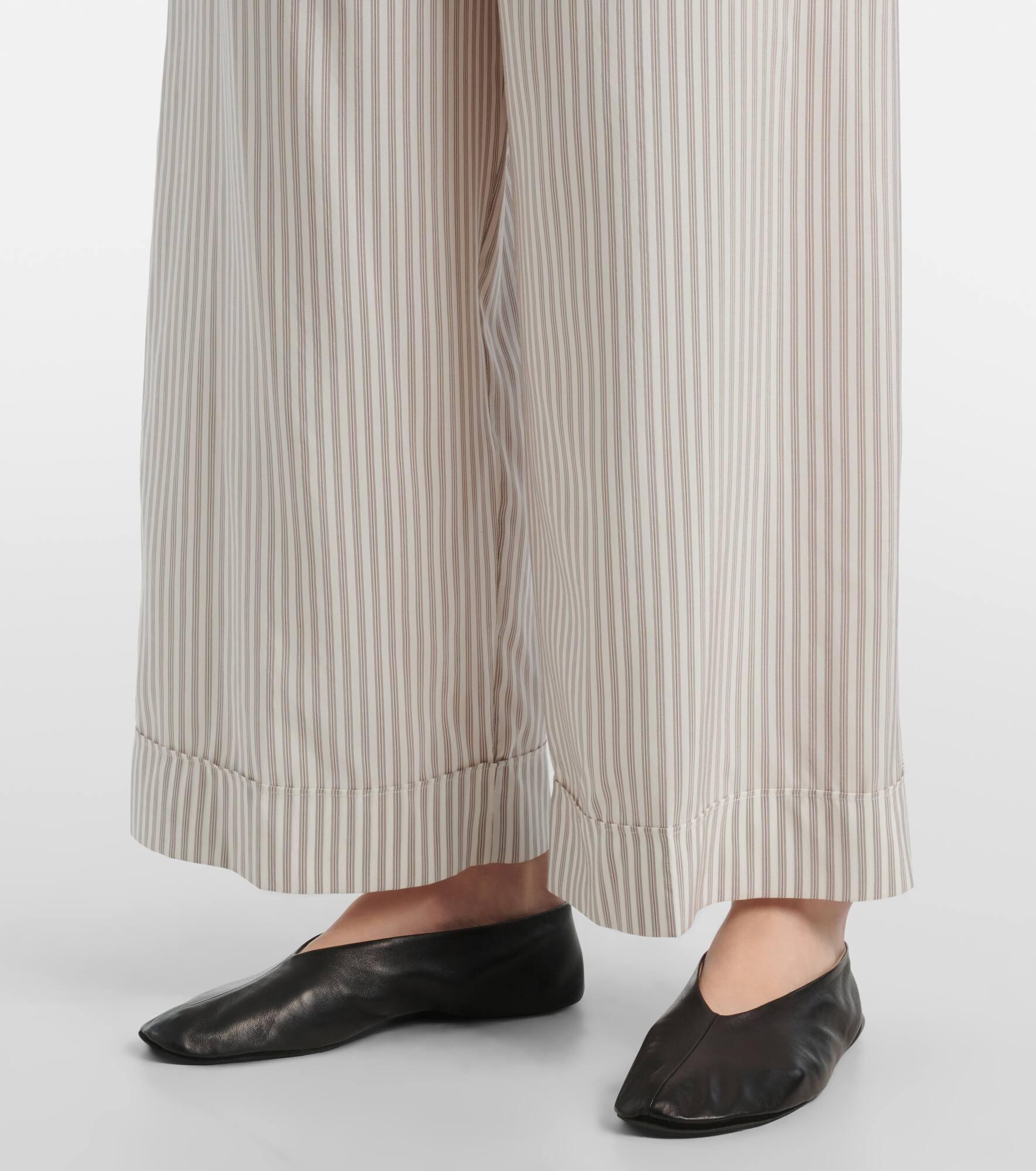 Yayah striped silk wide-leg pants - 5