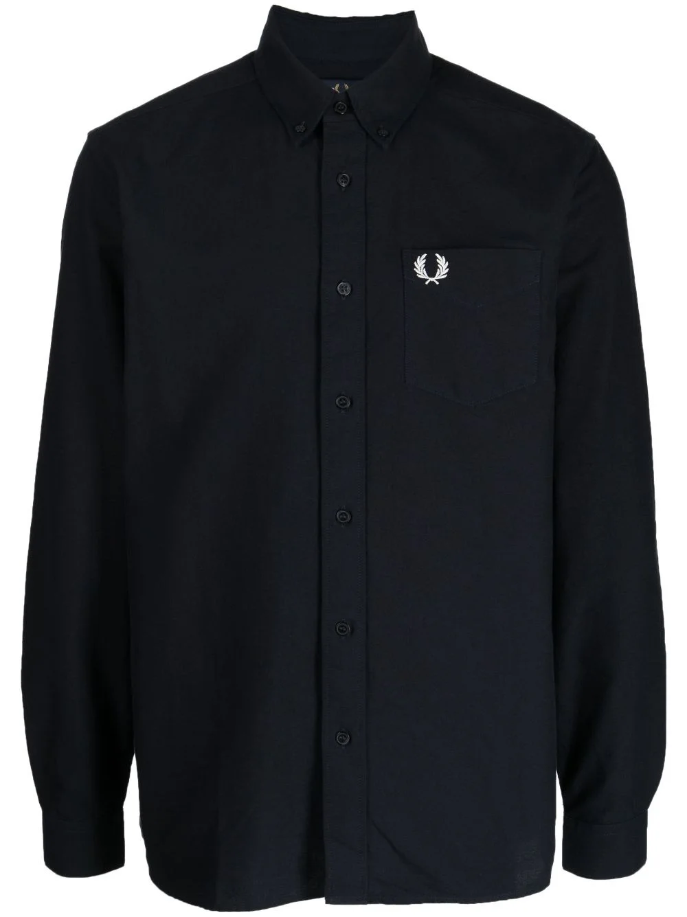Oxford logo-embroidered cotton shirt - 1