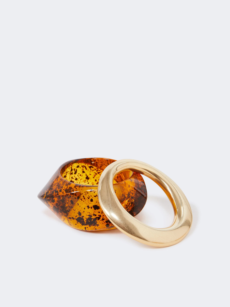 Max Mara ZARINA Resin bracelet set - GOLD outlook