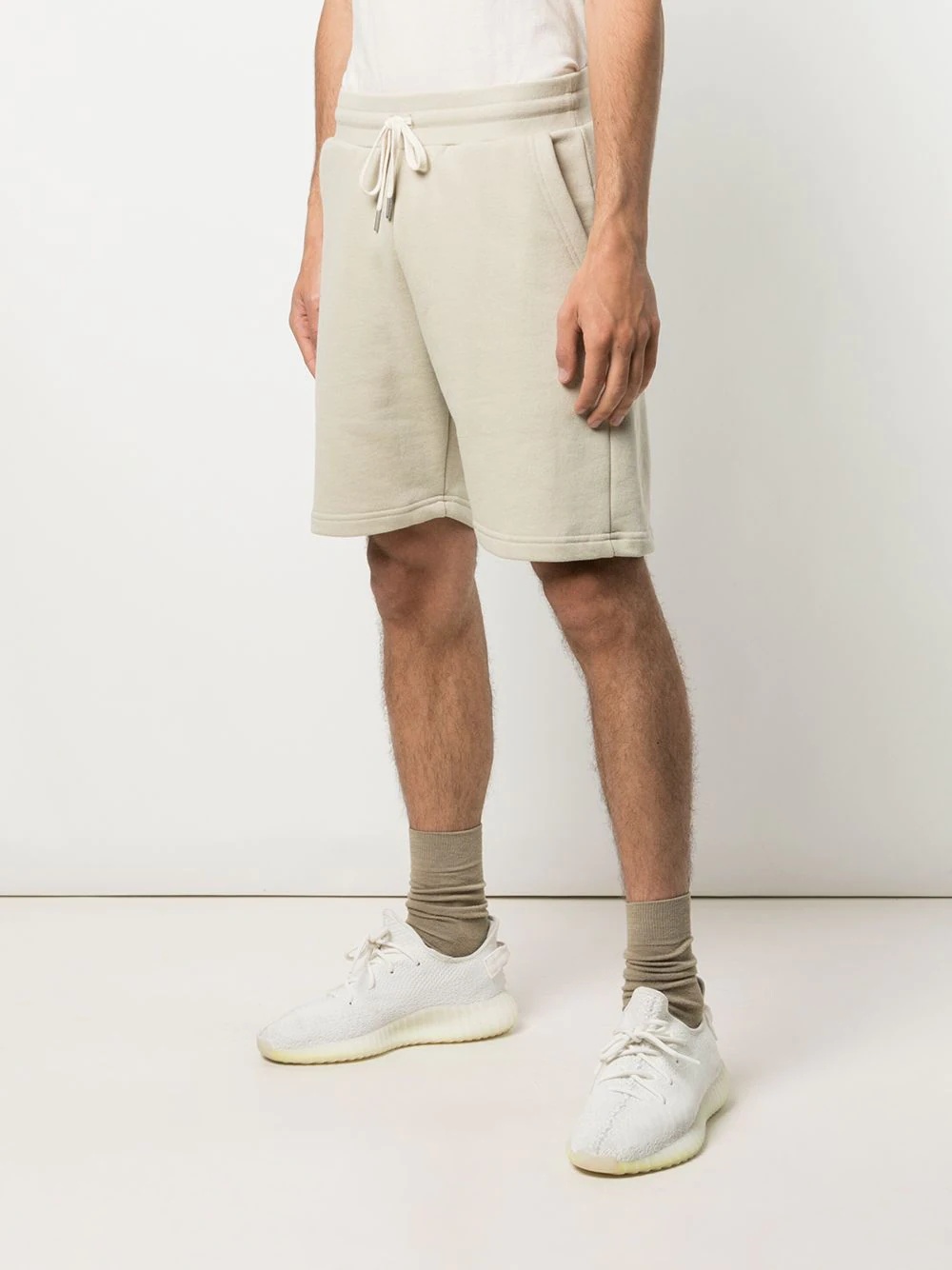 cotton-jersey track shorts - 3