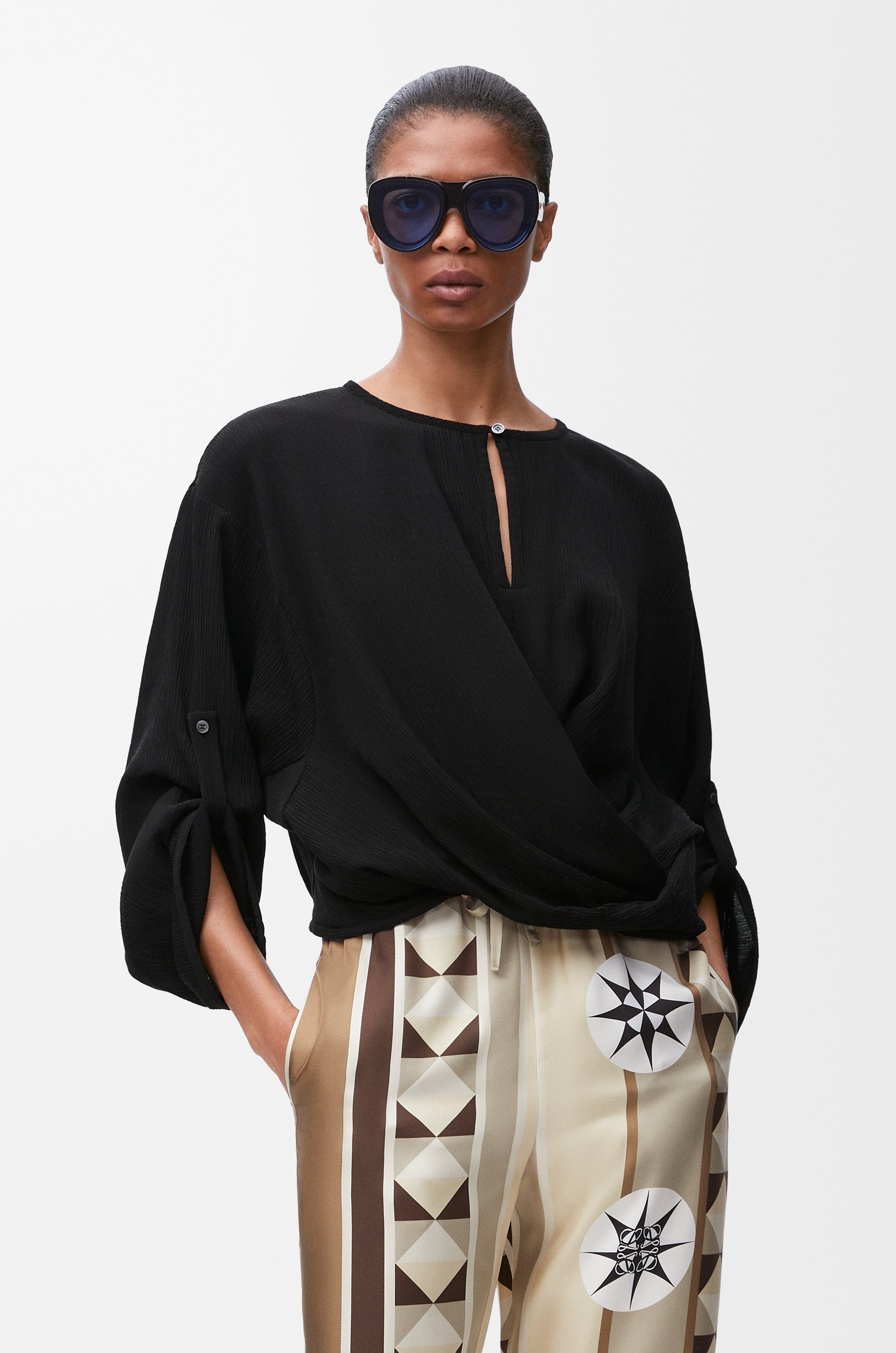 Blouse in cotton and silk - 3