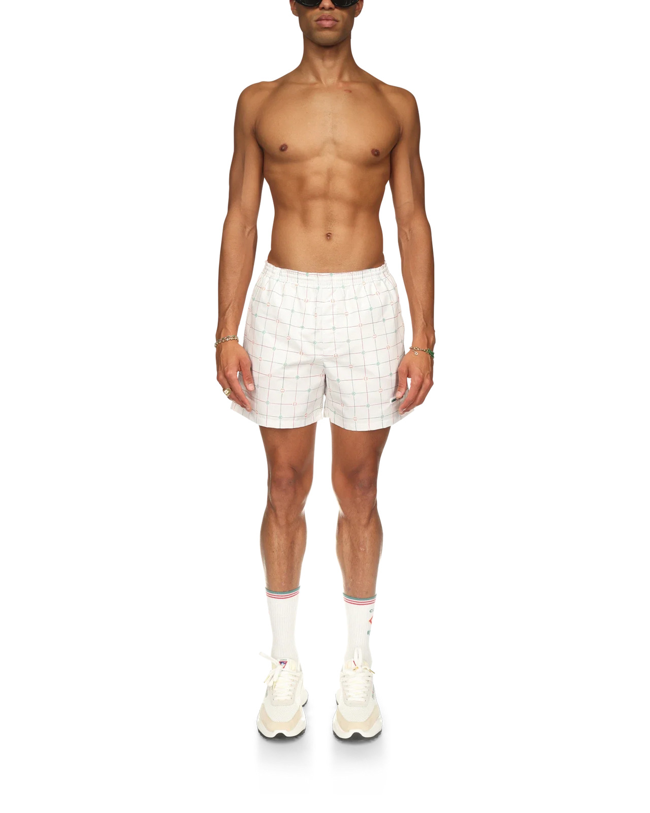 Tennis Check Swim Trunks - 2