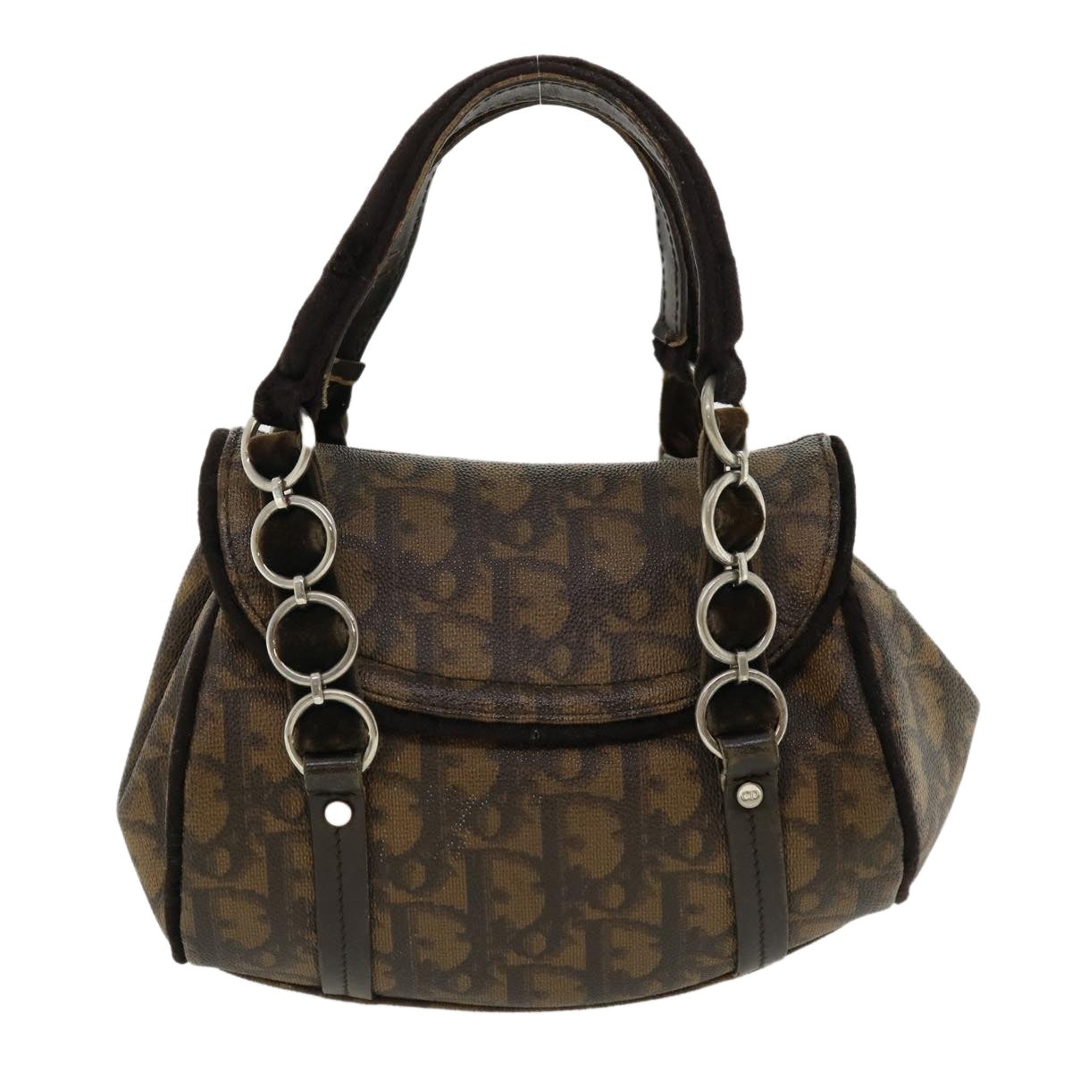 DIOR Trotter Canvas Hand Bag Brown - 2