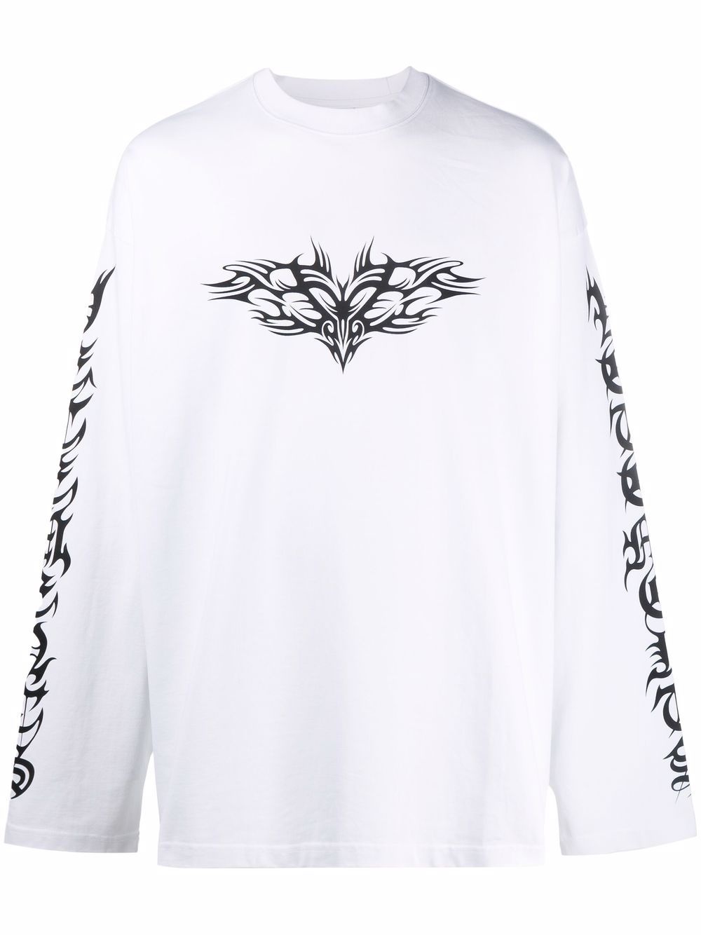 Gothic print long-sleeve T-shirt - 1