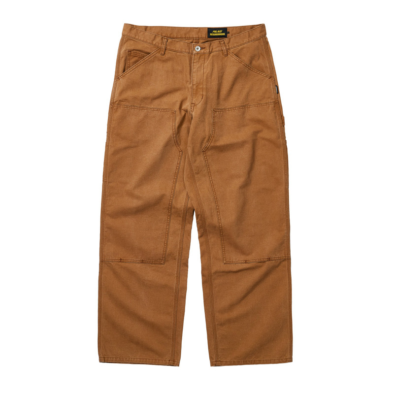 PALACE NEIGHBORHOOD DUCK PAINTER PANTS BROWN - 1