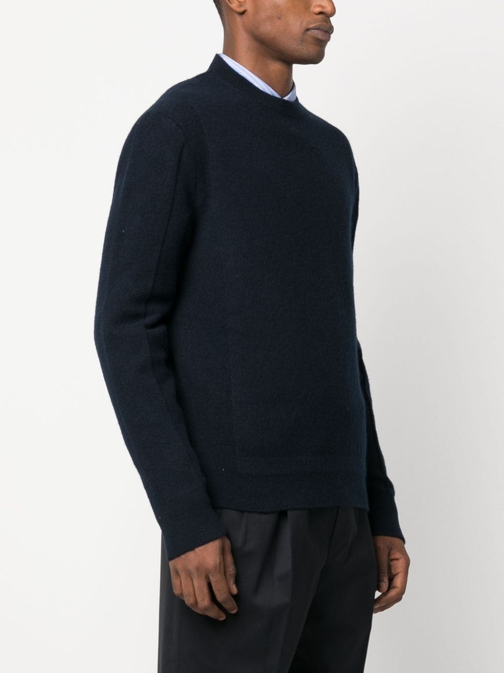 crew-neck wool-cashmere blend jumper - 5