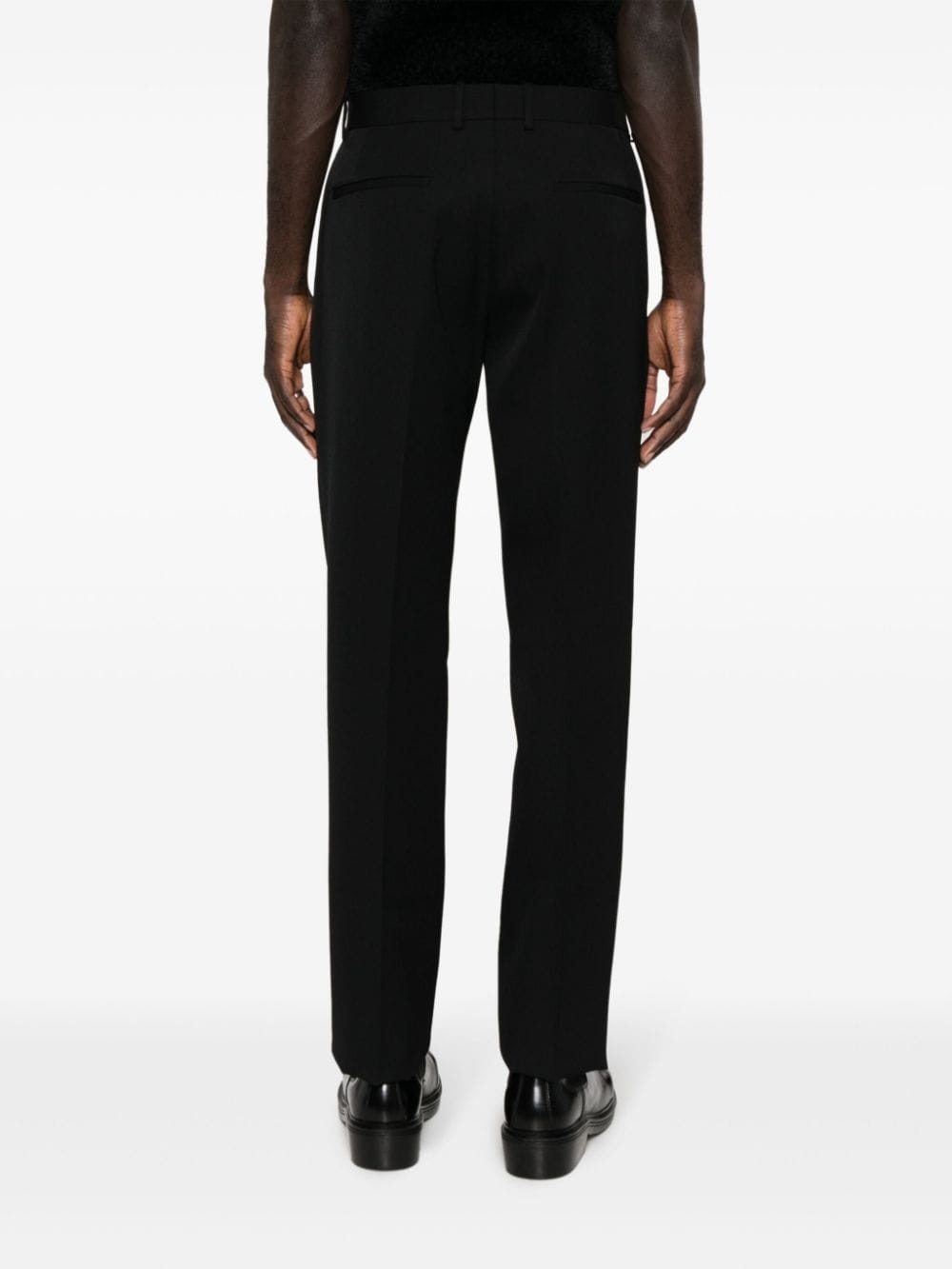 pressed-crease wool trousers - 4