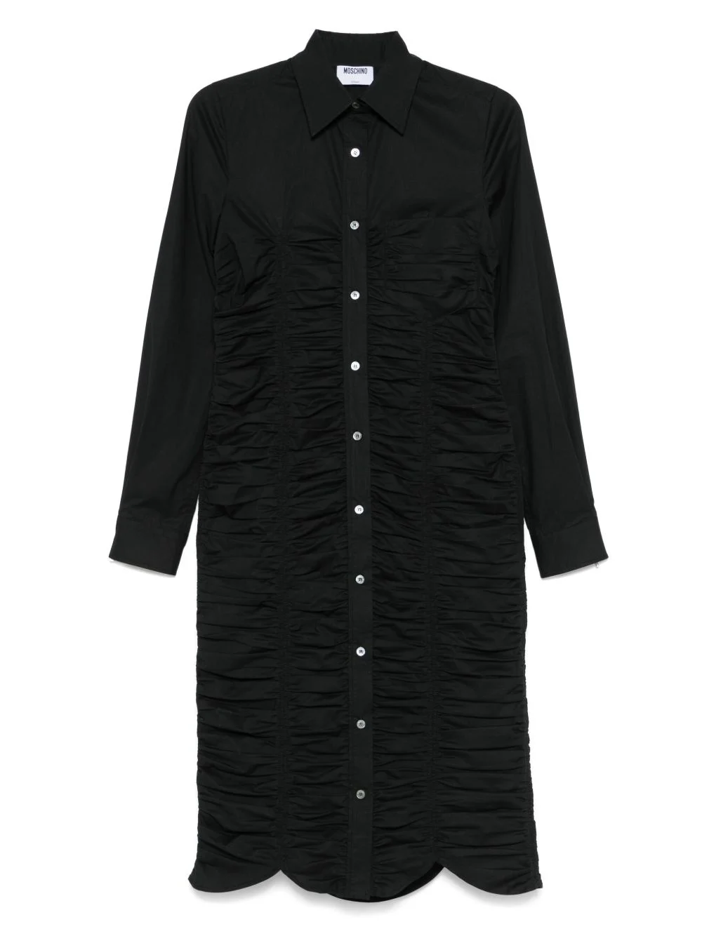 ruched shirt dress - 1