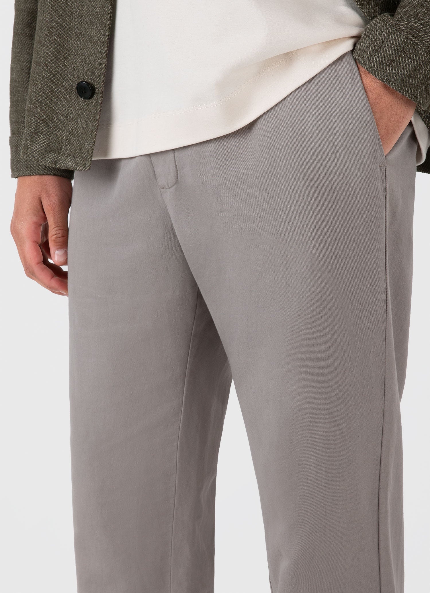 Cotton Linen Drawstring Trouser - 5