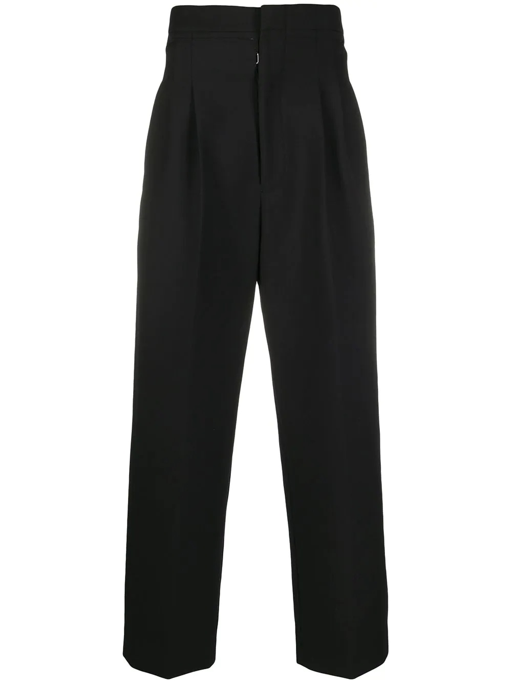 dart detail straight-leg trousers - 1