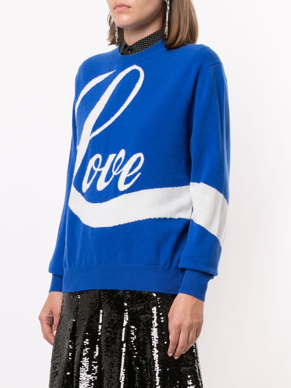 intarsia 'Love' sweater - 3