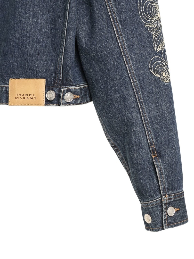 Isleya embroidered denim jacket - 4