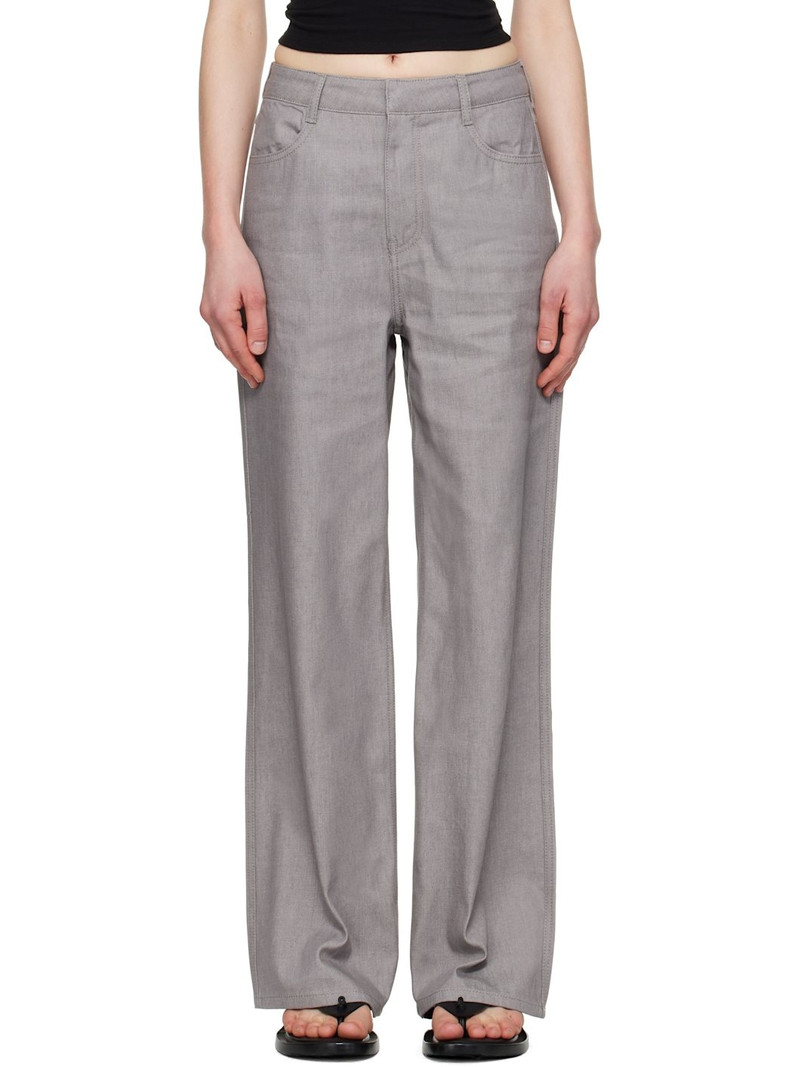 Gray Four-Pocket Jeans 1
