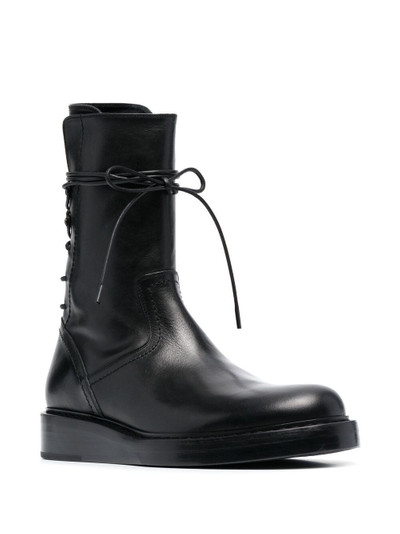 Ann Demeulemeester wraparound lace-up boots outlook