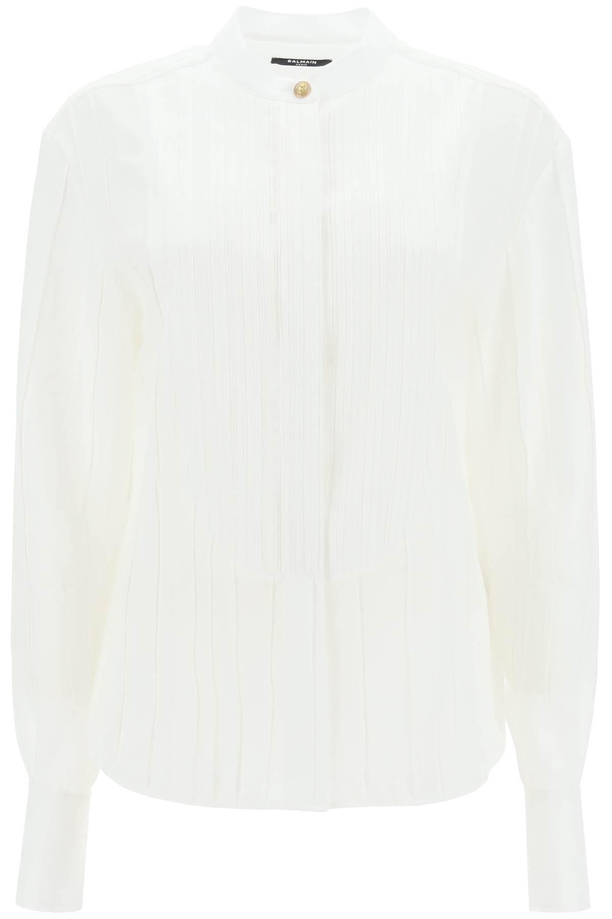 PLEATED BIB SHIRT - 1