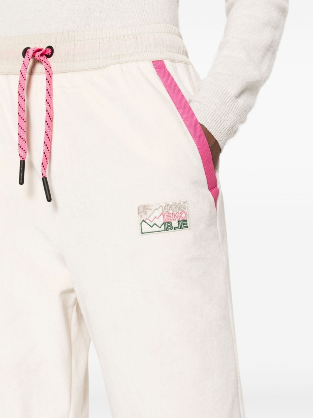 logo-appliquÃ© drawstring-waist track pants - 5