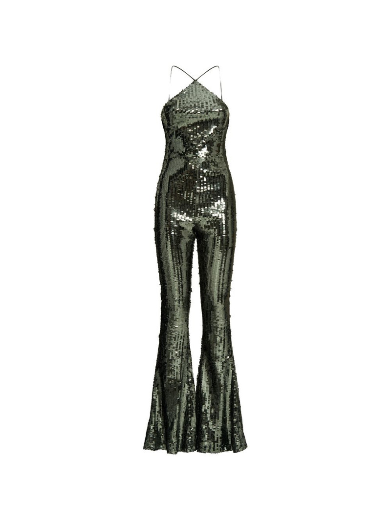sequin-embellishment jumpsuit 1