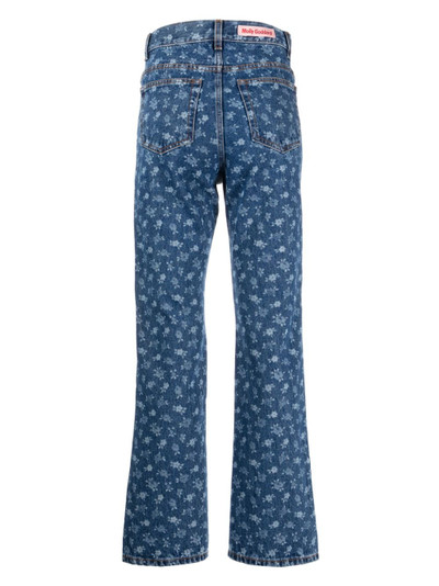 Molly Goddard Dorianna mid-rise straight-leg jeans outlook