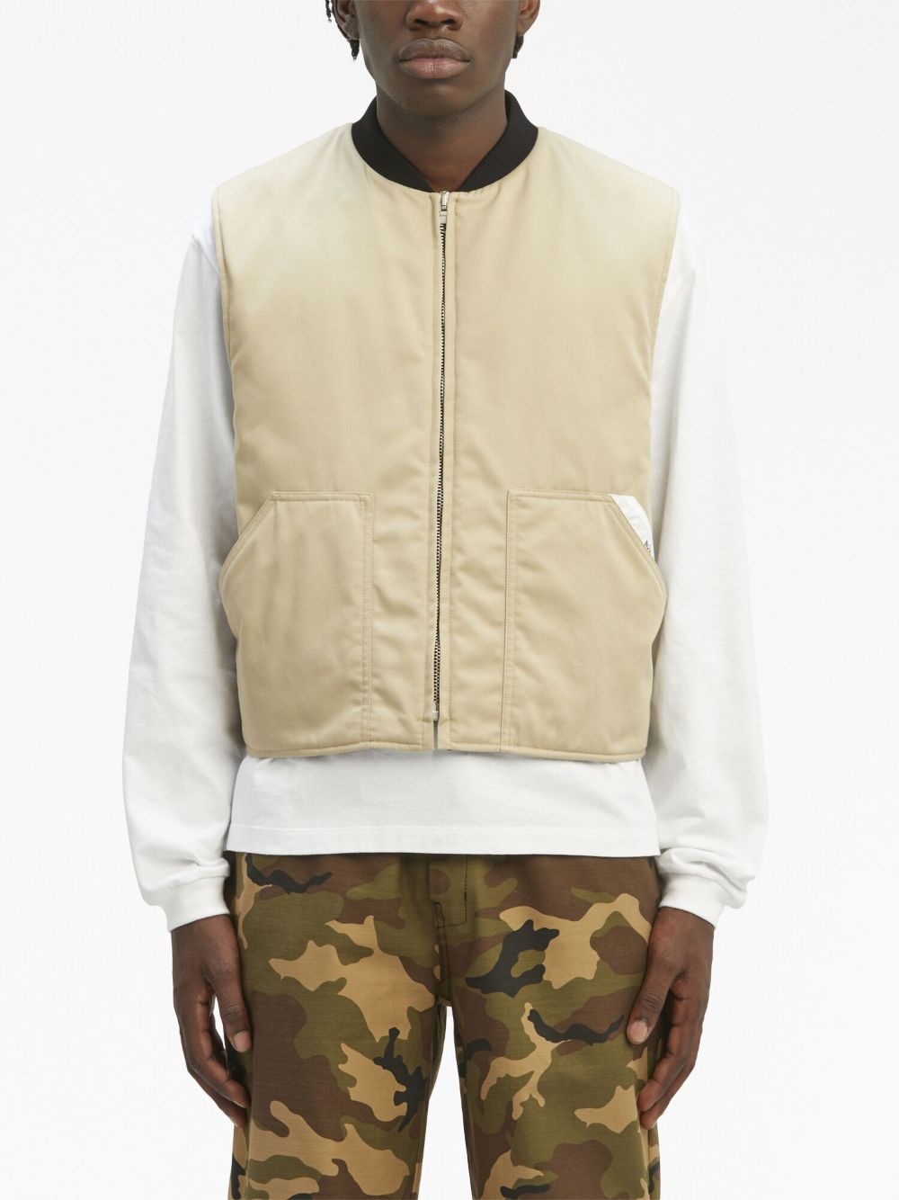 Sartorial Tape zip-up vest - 3