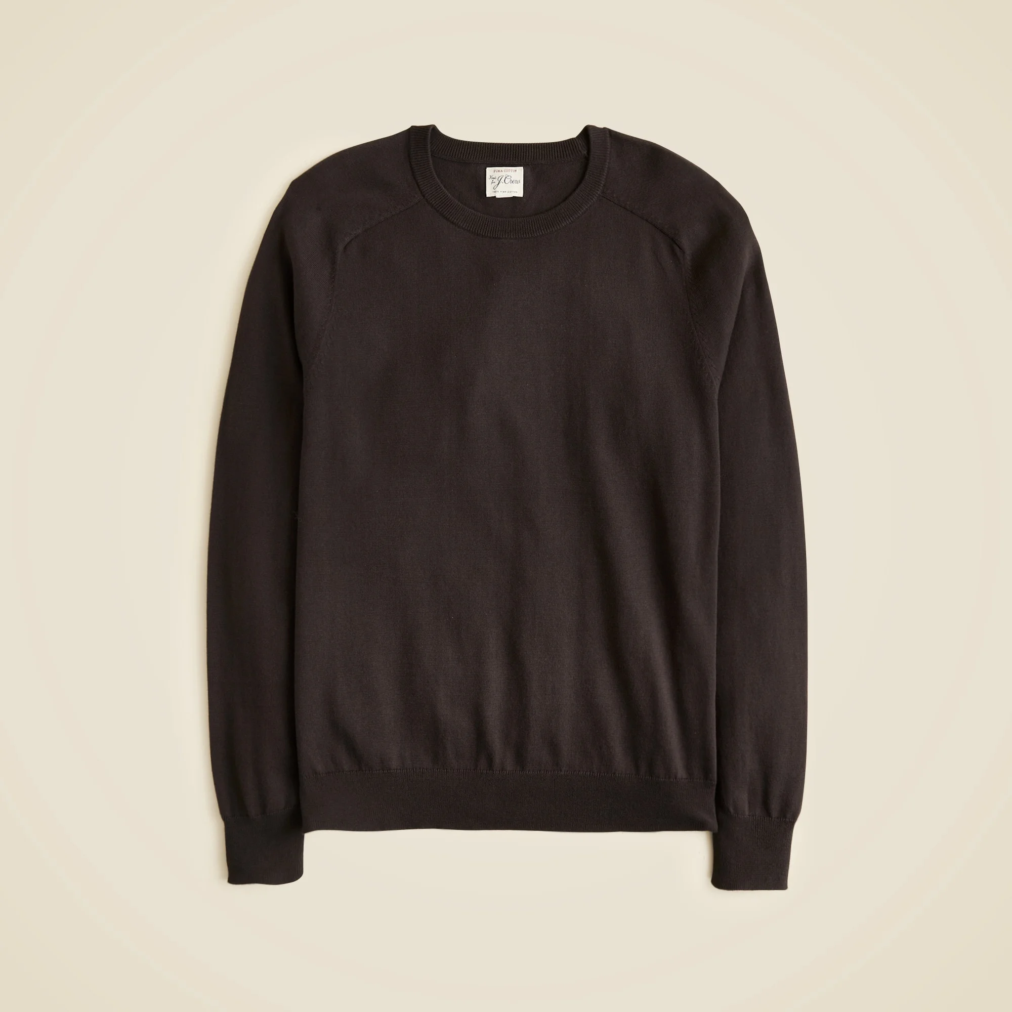 Pima cotton crewneck sweater - 1
