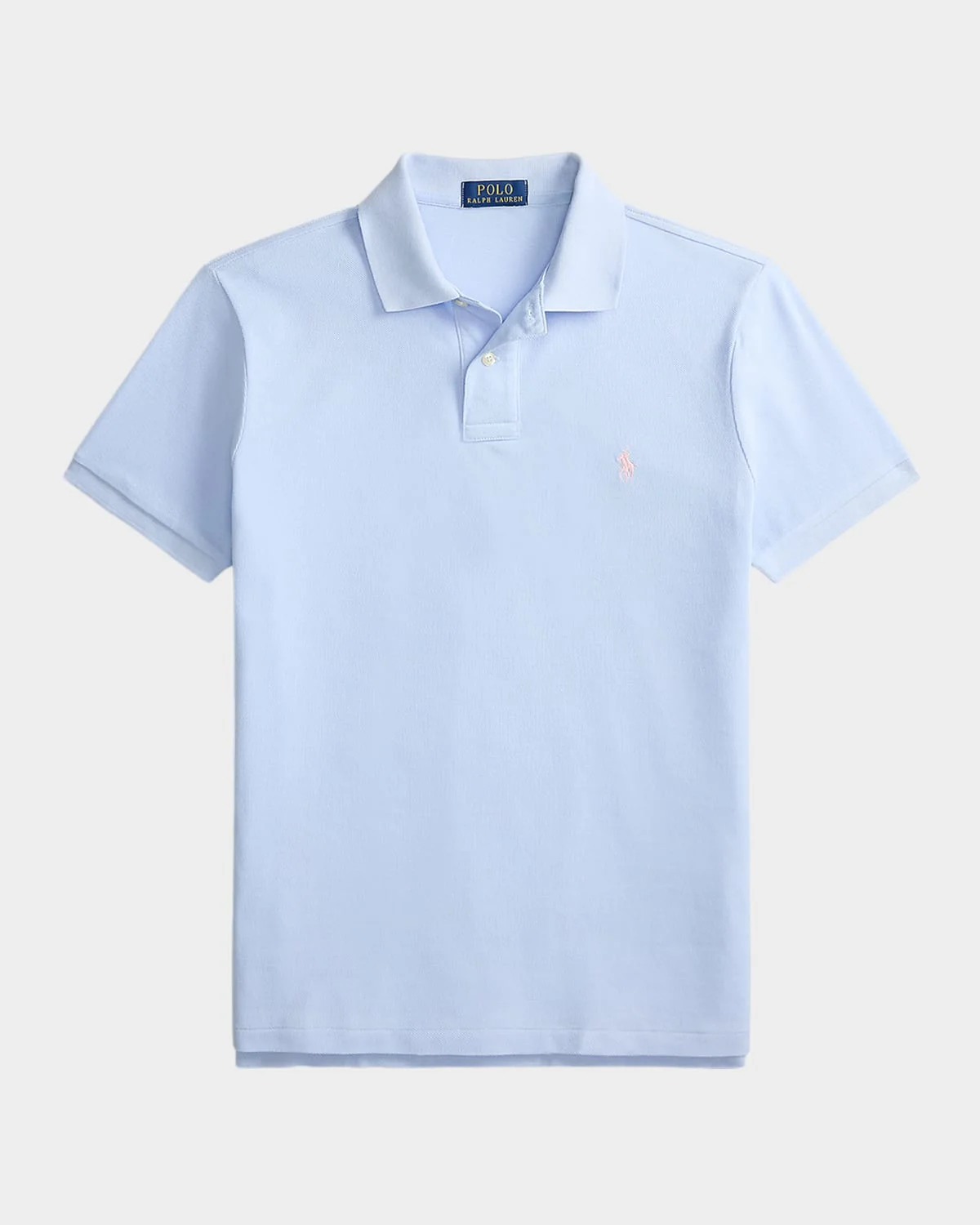 Men's Cotton Mesh Embroidered-Pony Polo Shirt - 1