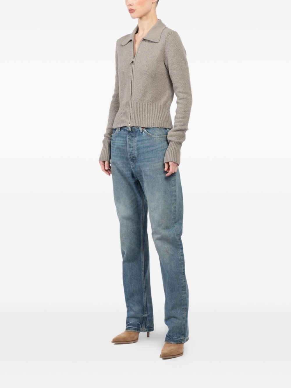 zip-up cardigan - 3