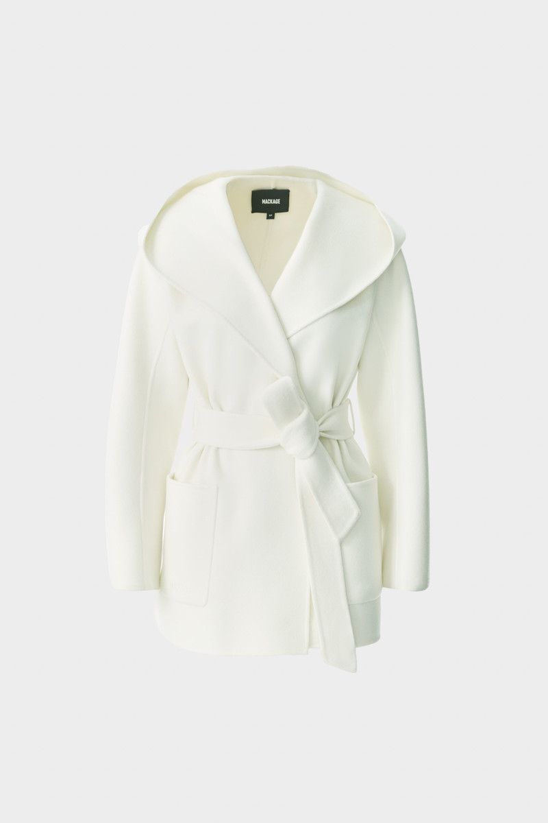 PAYA-Z Wool Wrap Coat With Sash Belt 1