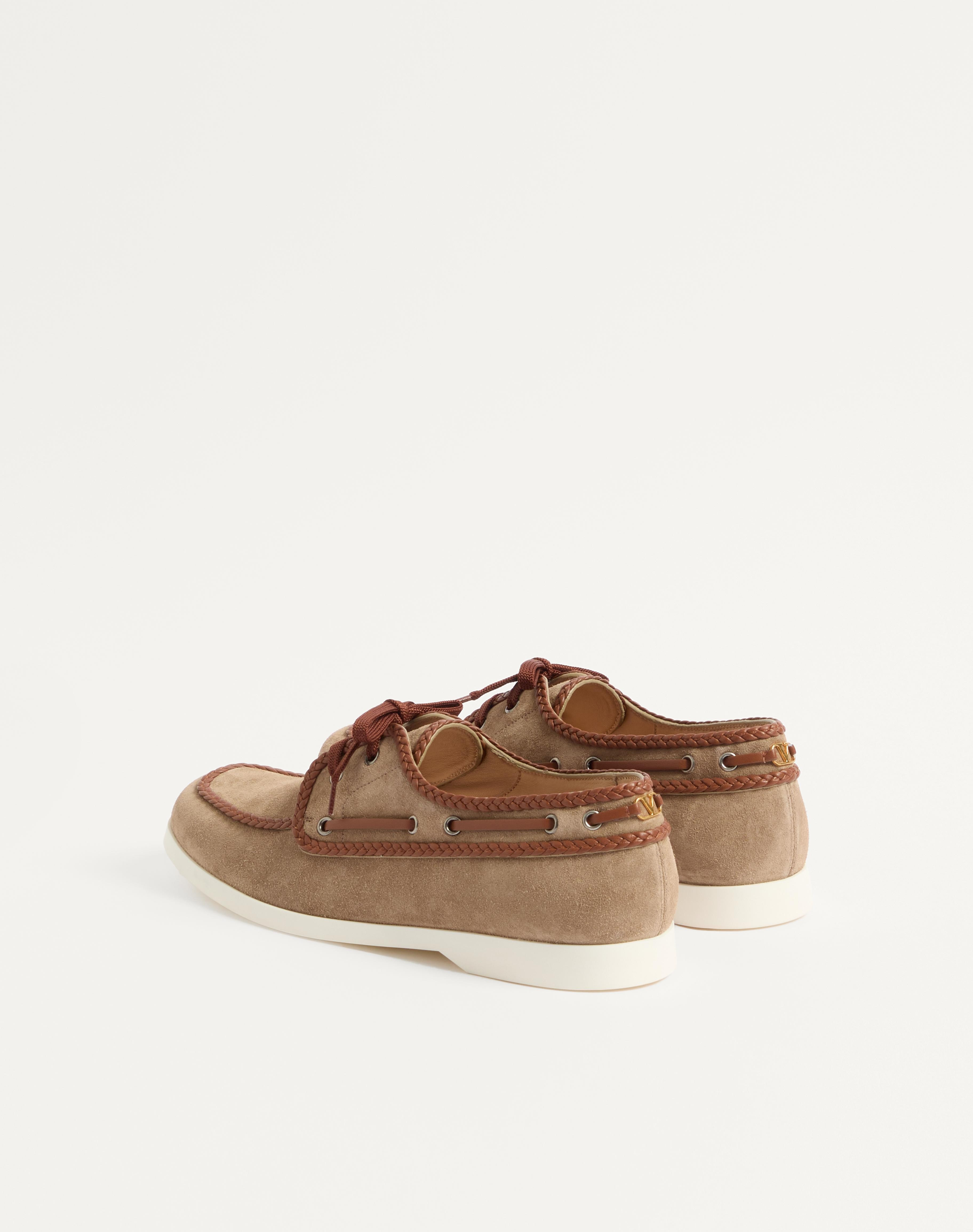 PALM AVENUE CRUST AND NAPPA LEATHER BOAT SHOE - 5