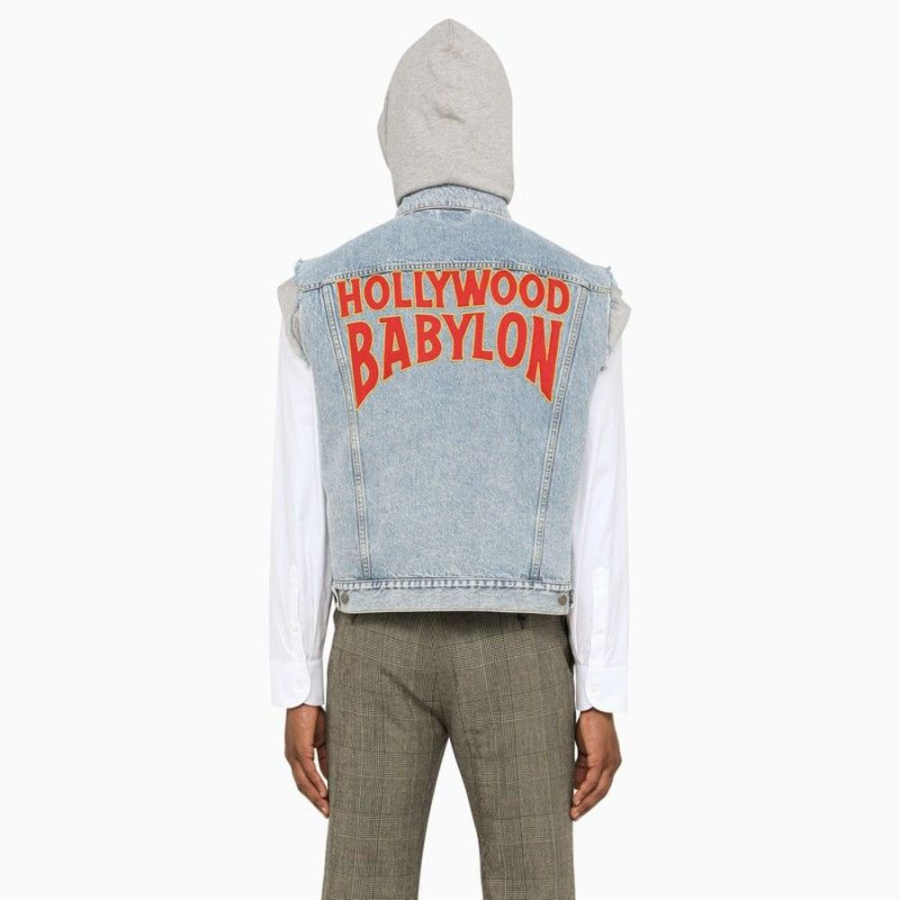Gucci Men Denim Sleeveless Jacket - 4