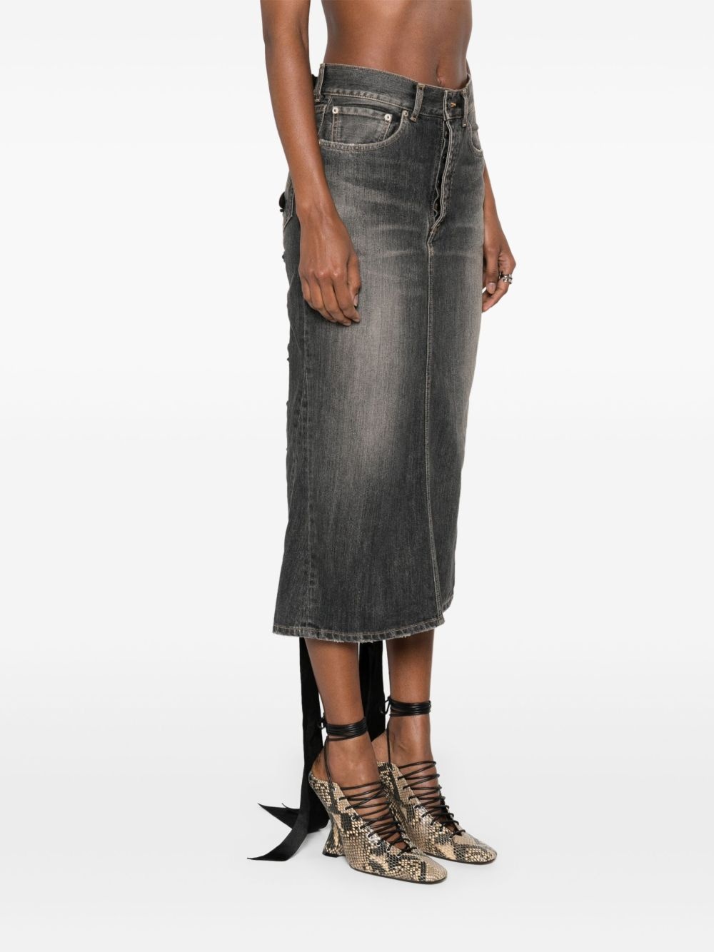 lace-up skirt - 4
