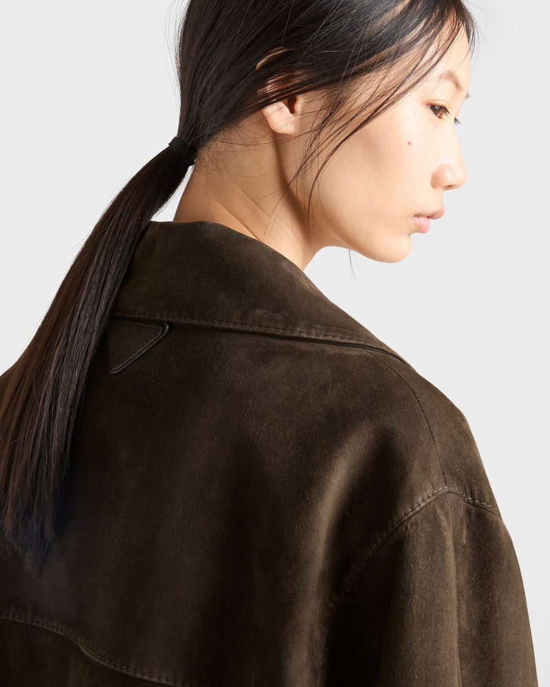 Cropped suede jacket 4