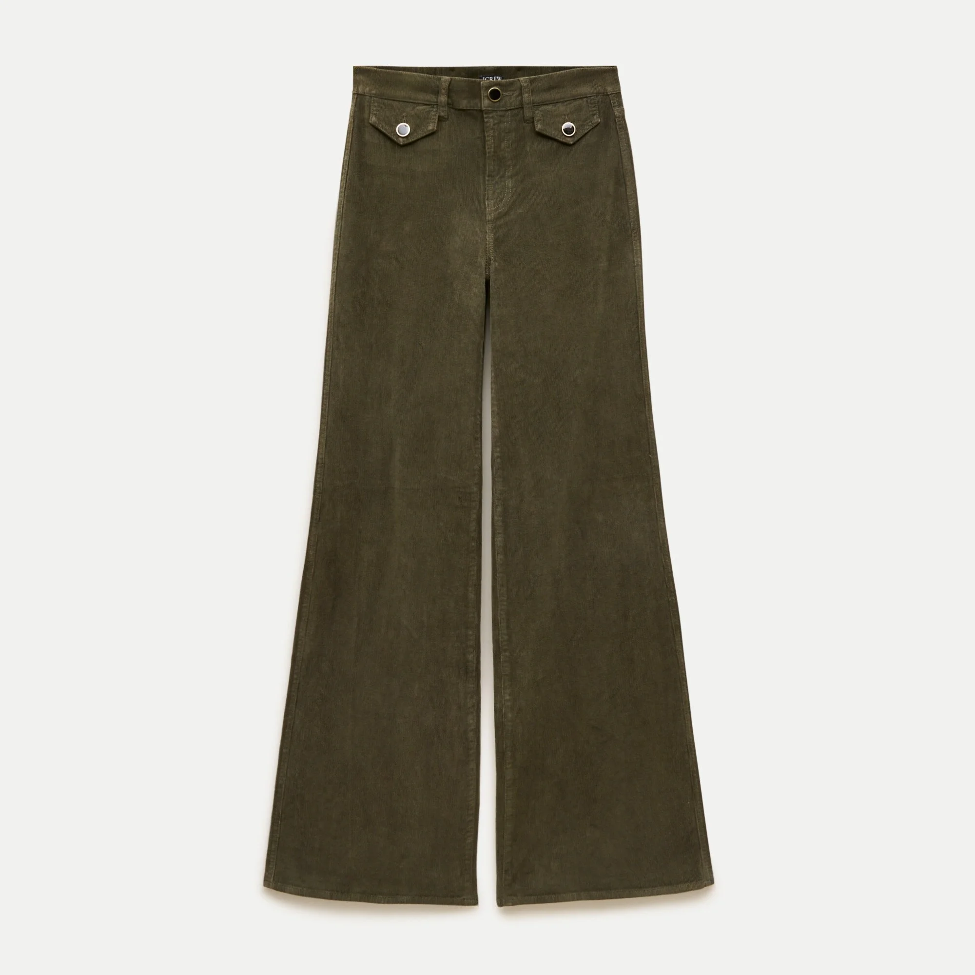 Wide-leg trouser in stretch corduroy - 1