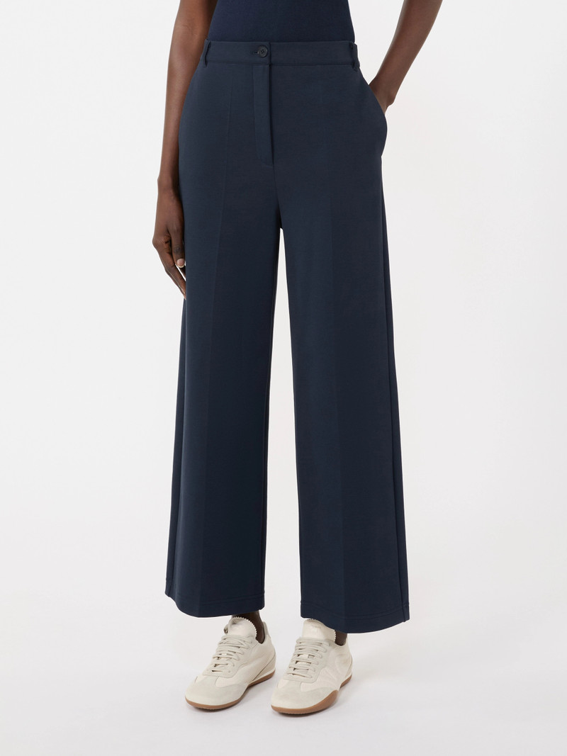 ABANO Double-faced jersey trousers - NAVY 3