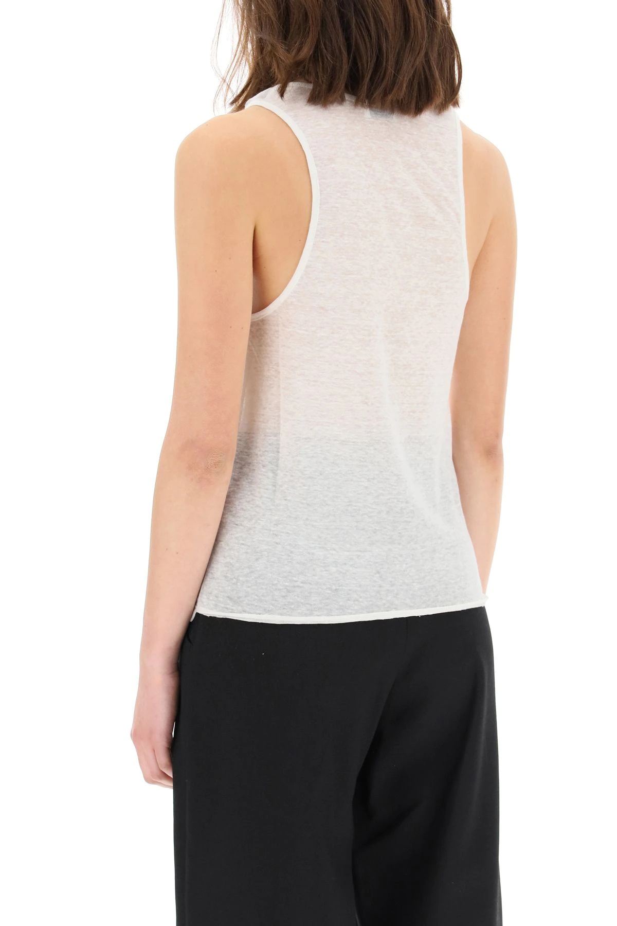 LINEN JERSEY TANK TOP - 4