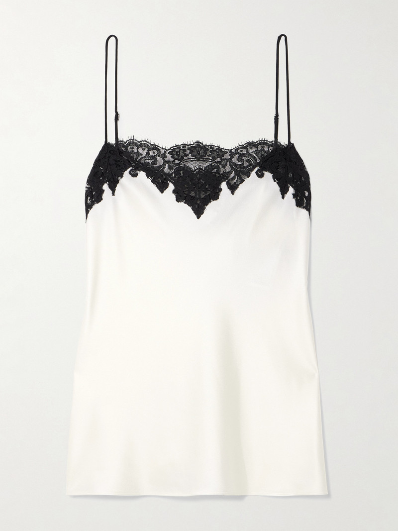 Lace-trimmed Satin Camisole 1