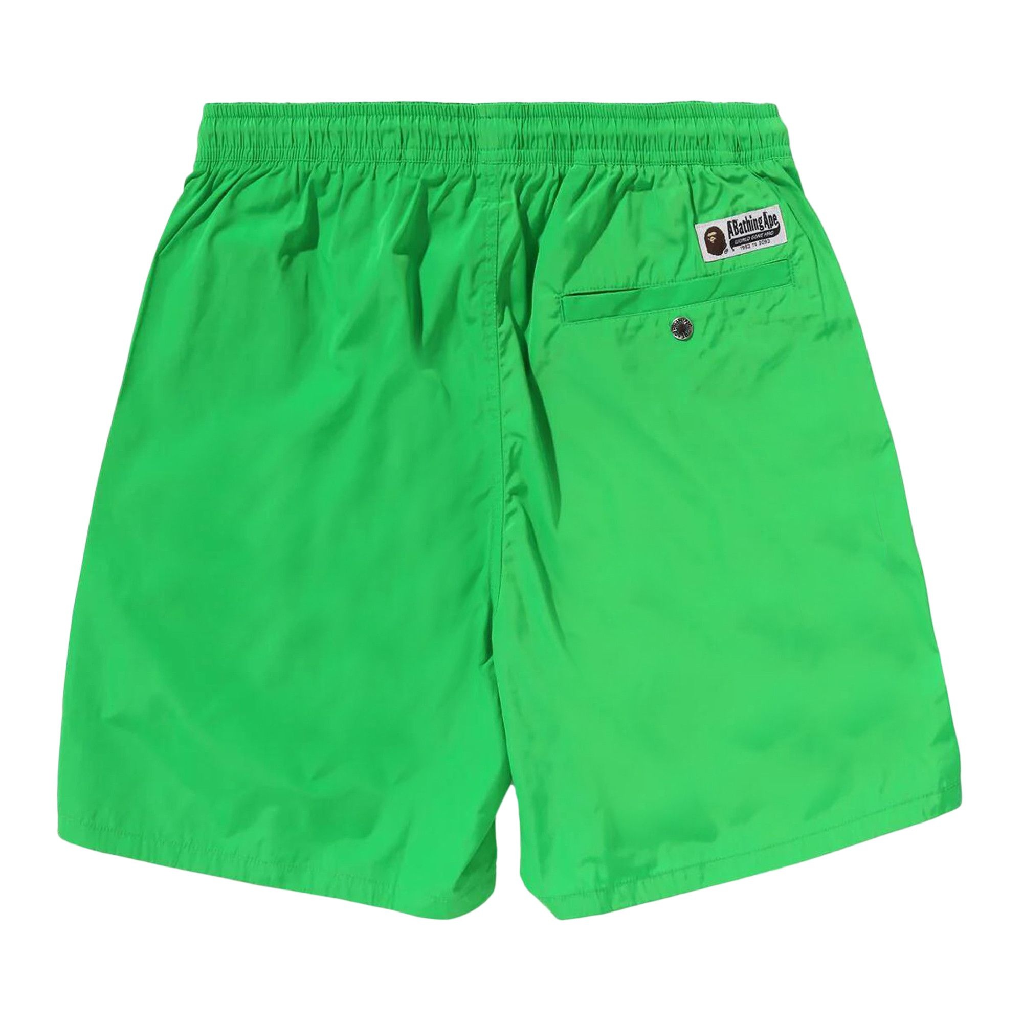 BAPE Ape Head One Point Beach Shorts 'Green' - 2