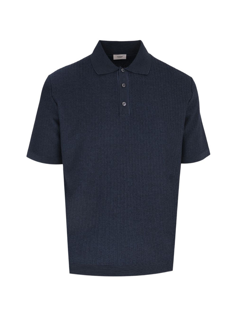 jacquard knitted polo shirt 1