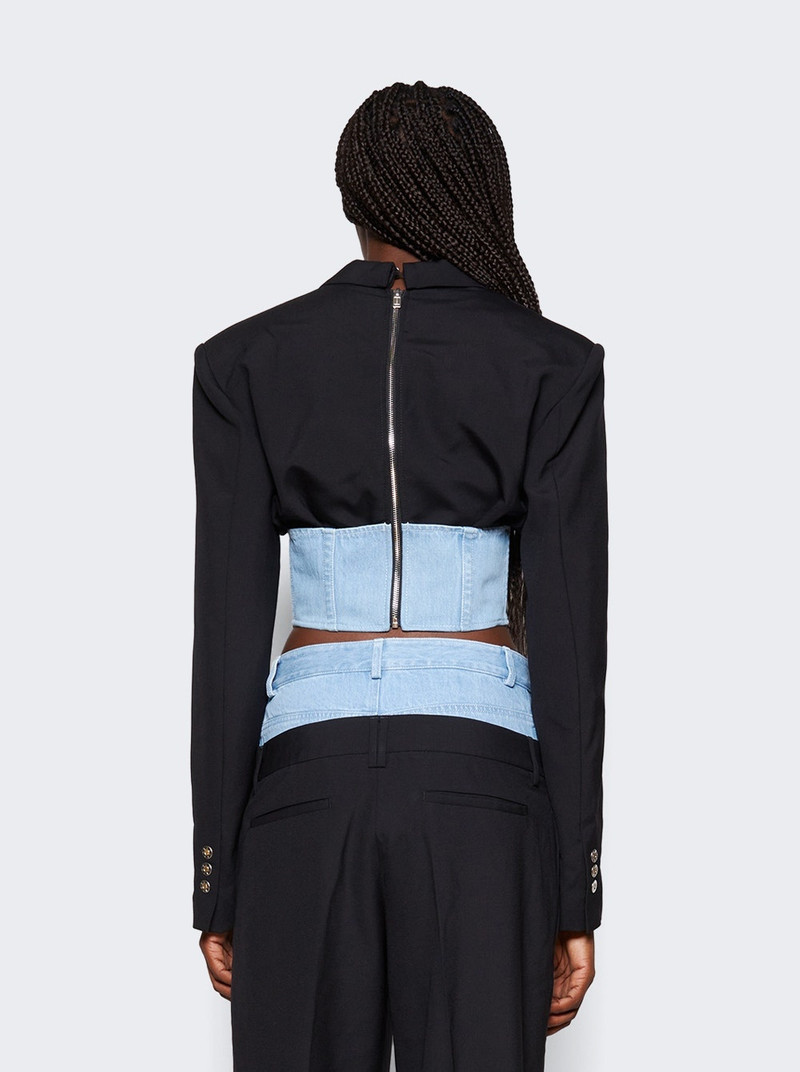 Float Corset Blazer Black and Blue 5