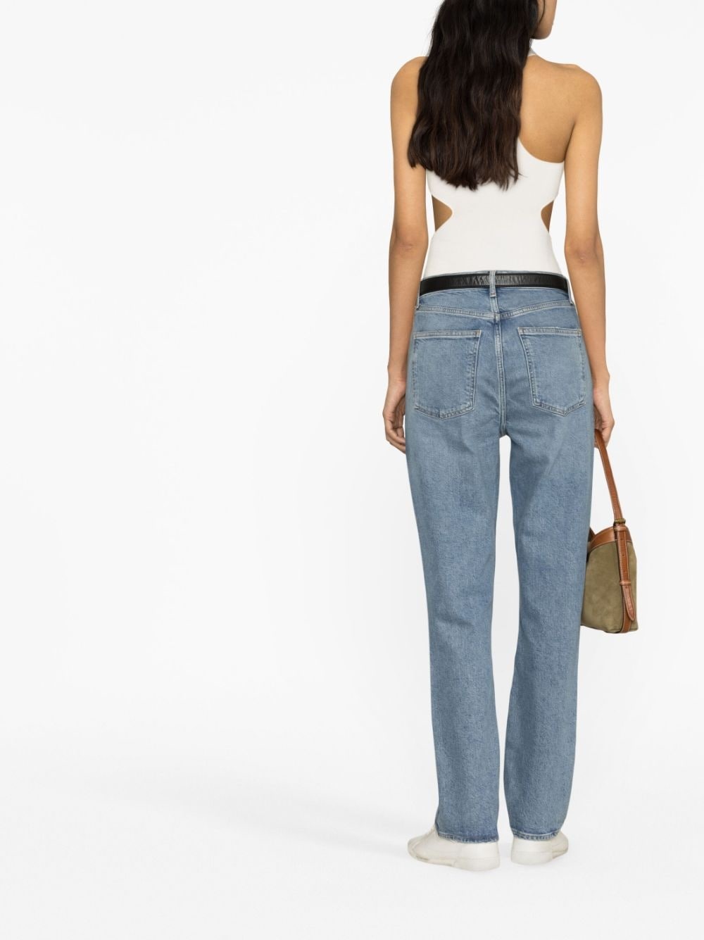 high-rise straight-leg jeans - 3