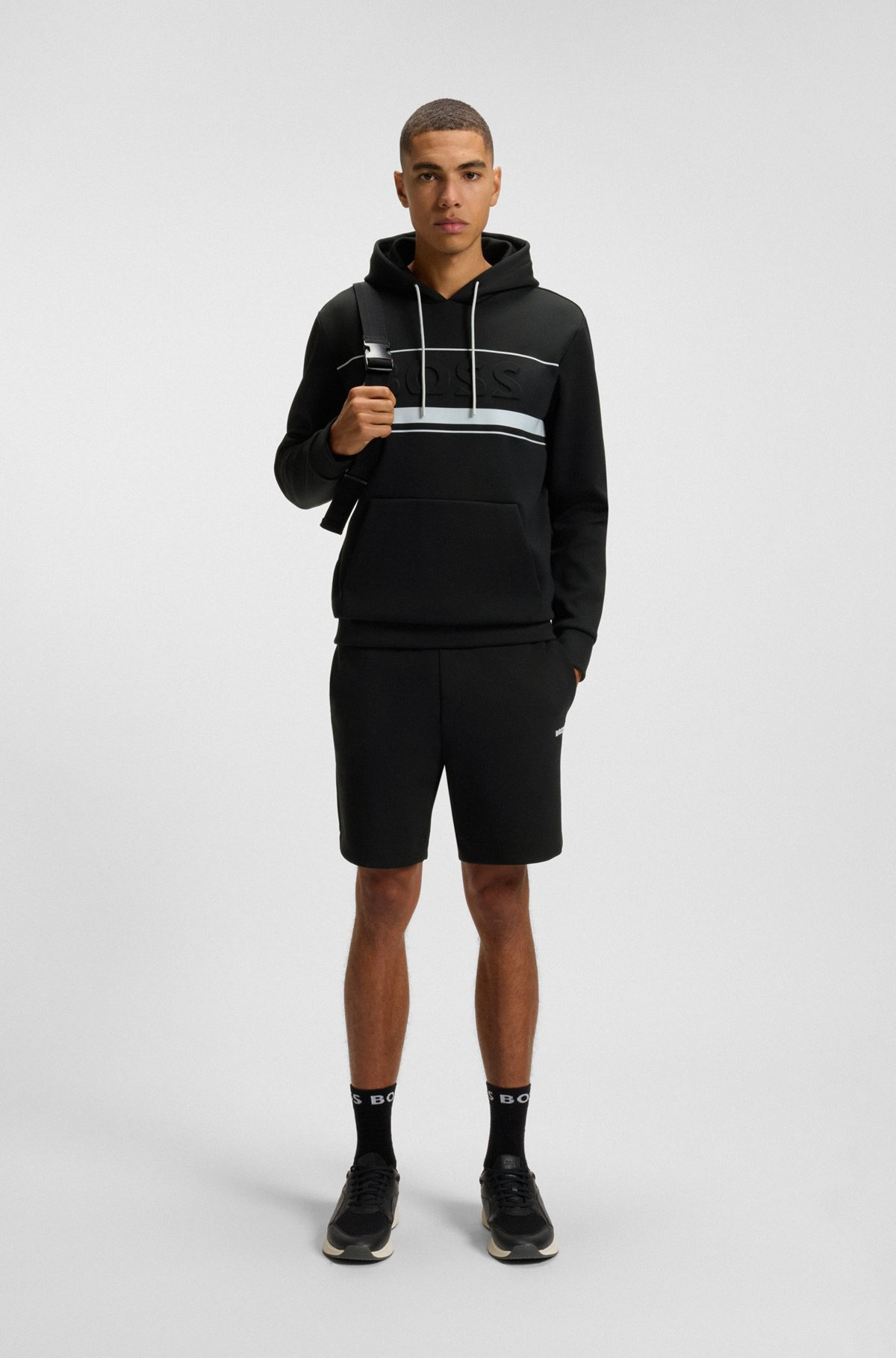 HOODIE WITH STRIPE DETAILS - 4