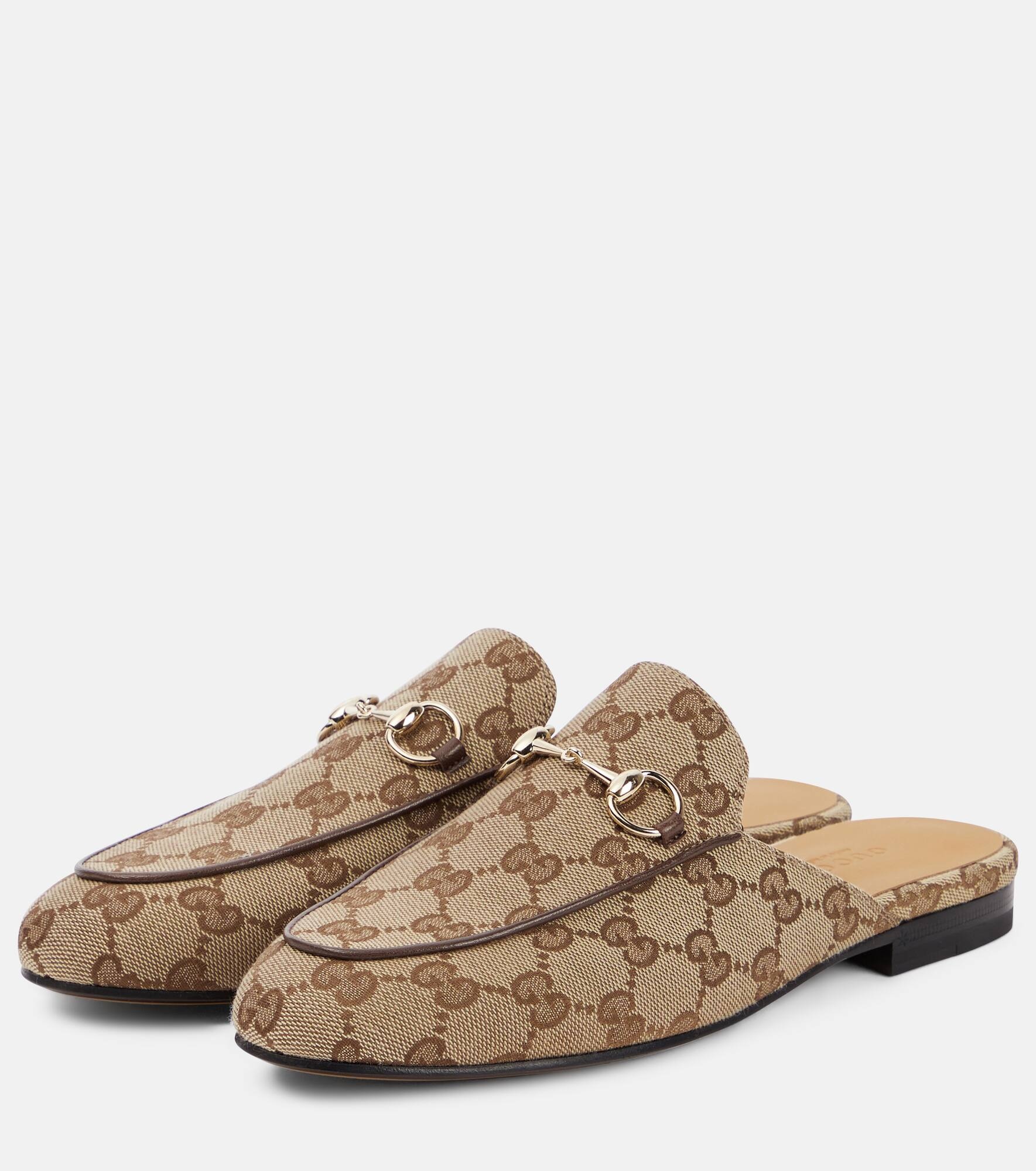 Princetown GG canvas mules - 5