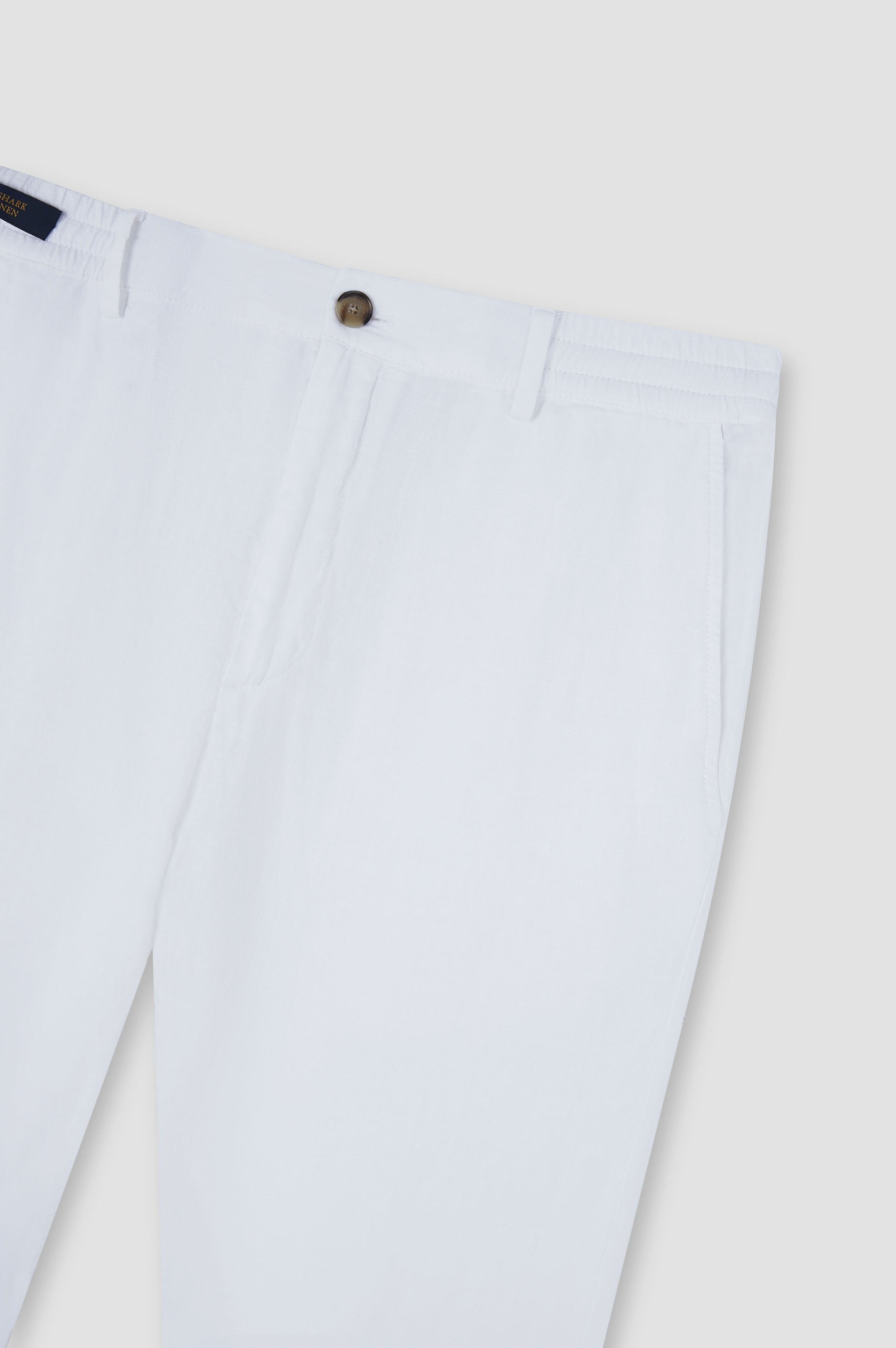 LINEN CHINO PANTS WITH DRAWSTRING - 5