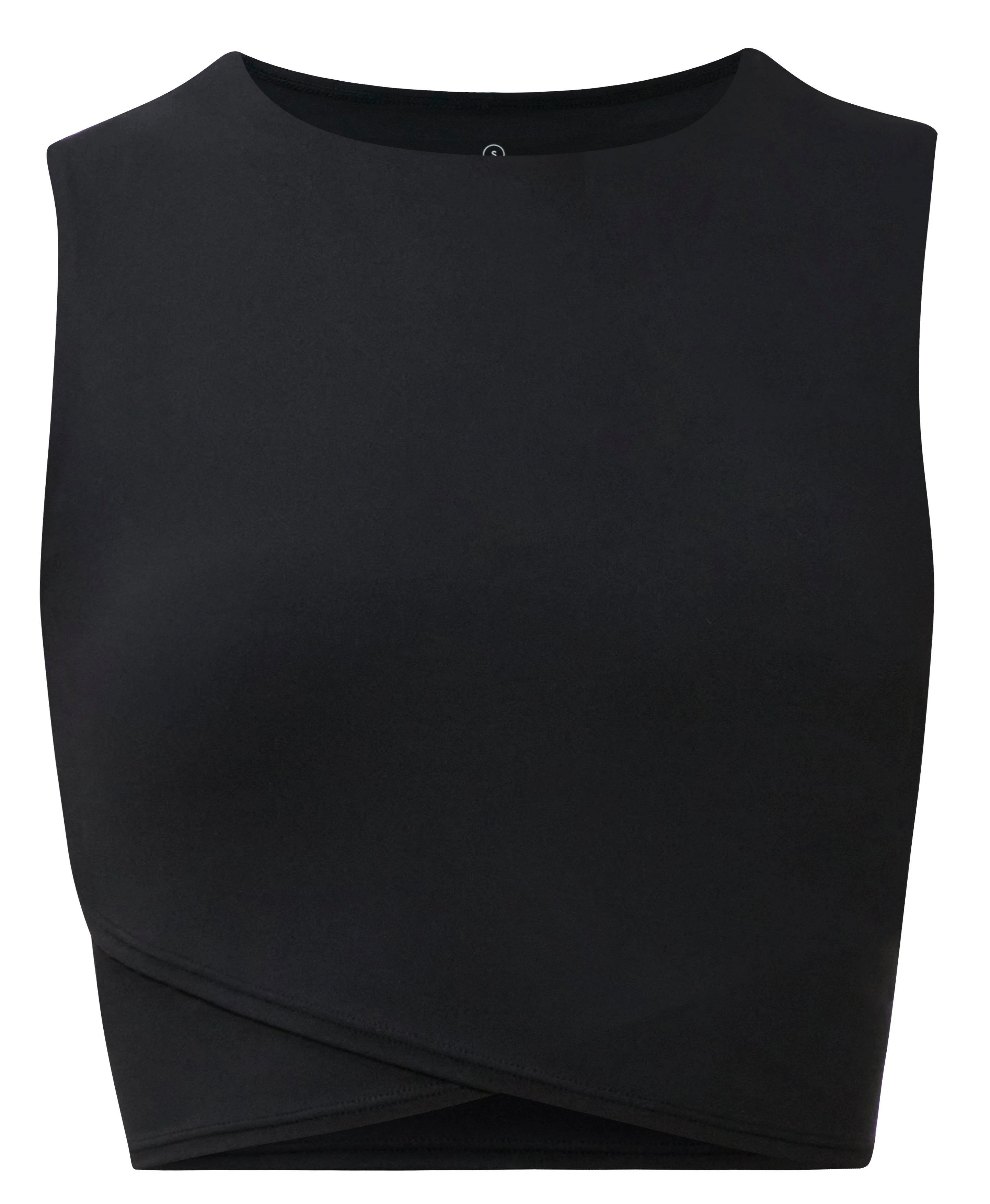 All Day Cropped Wrap Tank Top - 1